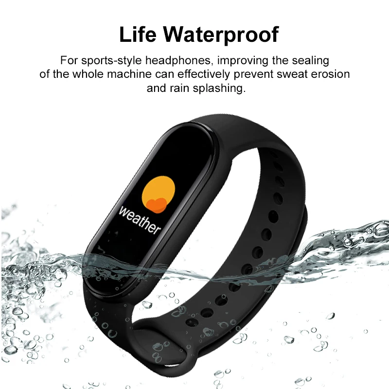 M6 Smart Band IP67 Waterproof Sport Watch Men and Woman Blood Pressure Heart Rate Monitor Fitness Smart Bracelet For Android Ios - Image 3