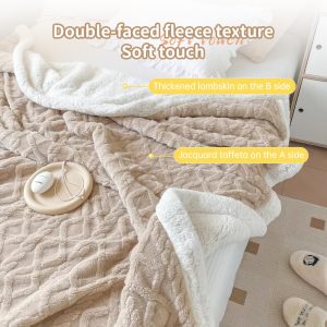 Double-Layer Polar Blanket (Autumn/Winter) – Thick Warm Soft Fleece for Office Naps, Sofa Beds