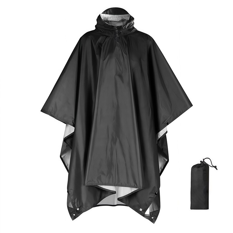 Waterproof Hooded Rain Coat/Poncho: Lightweight, for Outdoor Hiking/Fishing/Climbing (Unisex) - Image 4