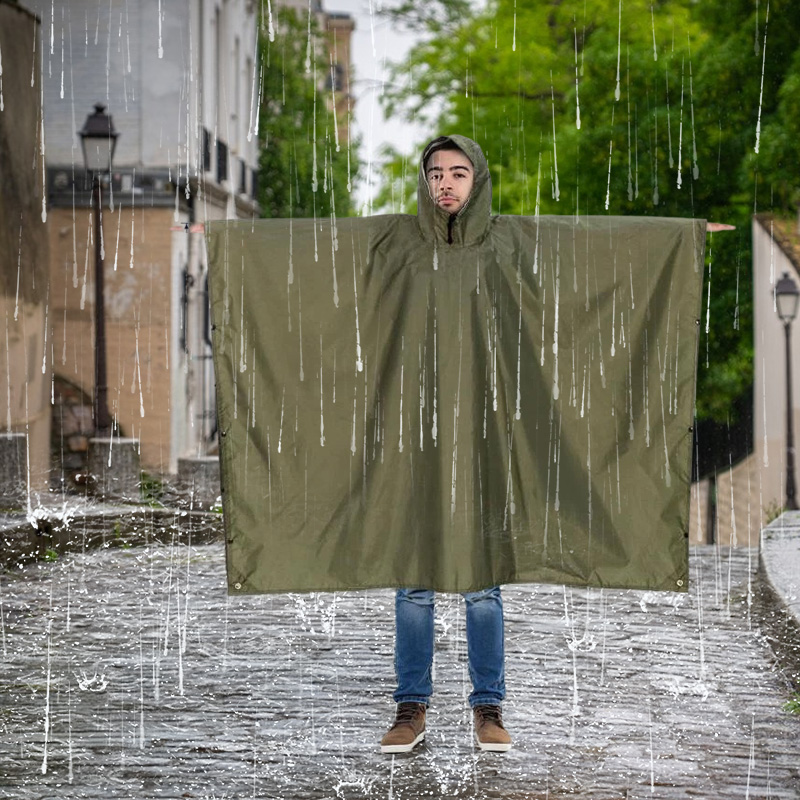 Waterproof Hooded Rain Coat/Poncho: Lightweight, for Outdoor Hiking/Fishing/Climbing (Unisex) - Image 8