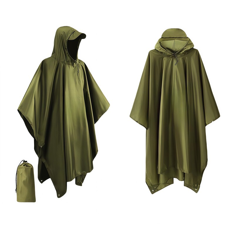 Waterproof Hooded Rain Coat/Poncho: Lightweight, for Outdoor Hiking/Fishing/Climbing (Unisex) - Image 6