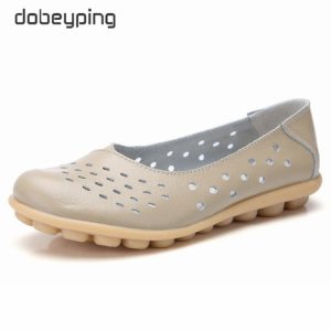 New Beanie Hole Women's Shoes Maternity Shoes Plus Size Mother Shoes Casual Women's Flat Shoes
