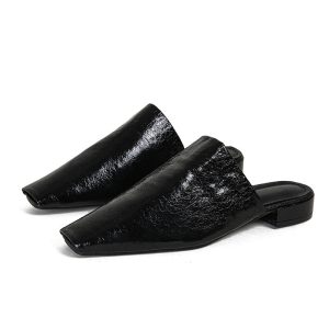 Beach Female Slides Slippers Ladies Sandals Shoes Fashion Shallow Footwear Golden Women Flats Slippers Mules 2024 Summer