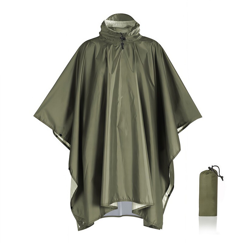 Waterproof Hooded Rain Coat/Poncho: Lightweight, for Outdoor Hiking/Fishing/Climbing (Unisex) - Image 3
