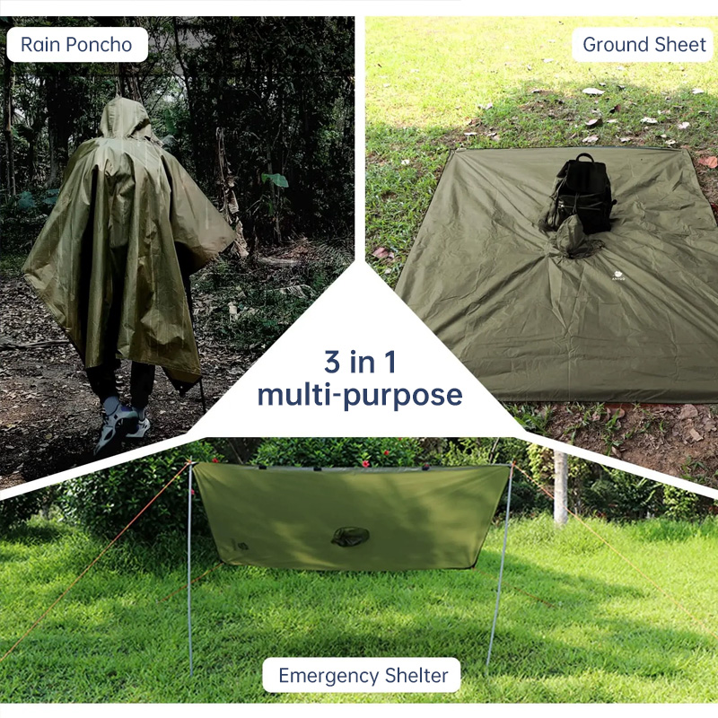 Waterproof Hooded Rain Coat/Poncho: Lightweight, for Outdoor Hiking/Fishing/Climbing (Unisex) - Image 10
